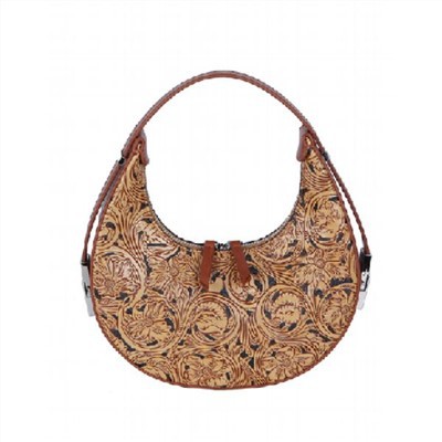 Bolsa Crescente de Couro para Mulheres