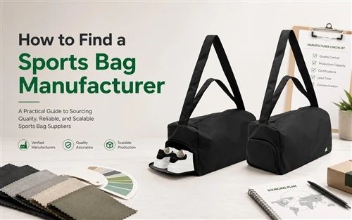 Como posso encontrar alguém para fabricar uma bolsa esportiva para mim?